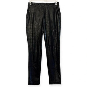 Max Studio croc faux leather straight leg pants party grunge casual fall winter